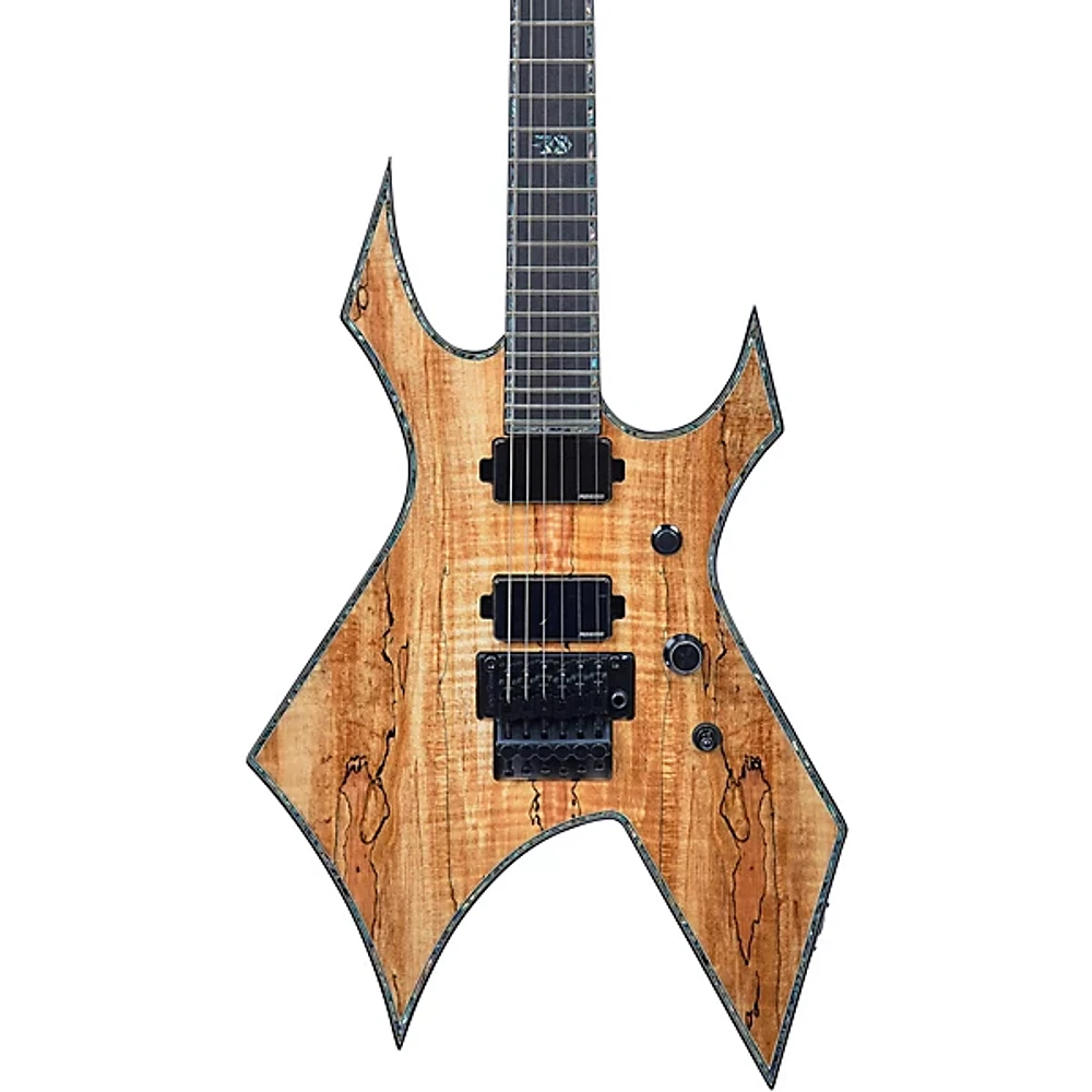 B.C. Rich Warlock Extreme Exotic with Floyd Rose Electric Guitar Spalted Maple