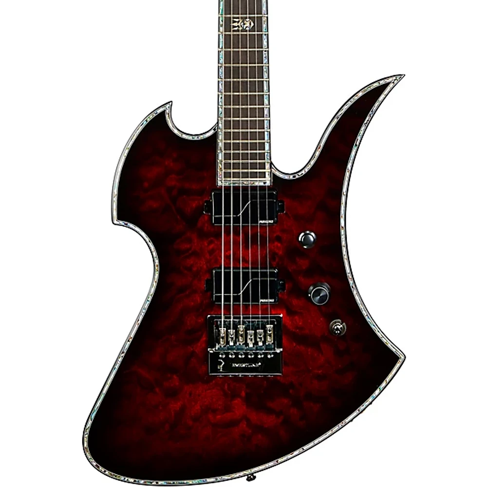 B.C. Rich Mockingbird Extreme Exotic with Evertune Bridge Electric Guitar Black Cherry