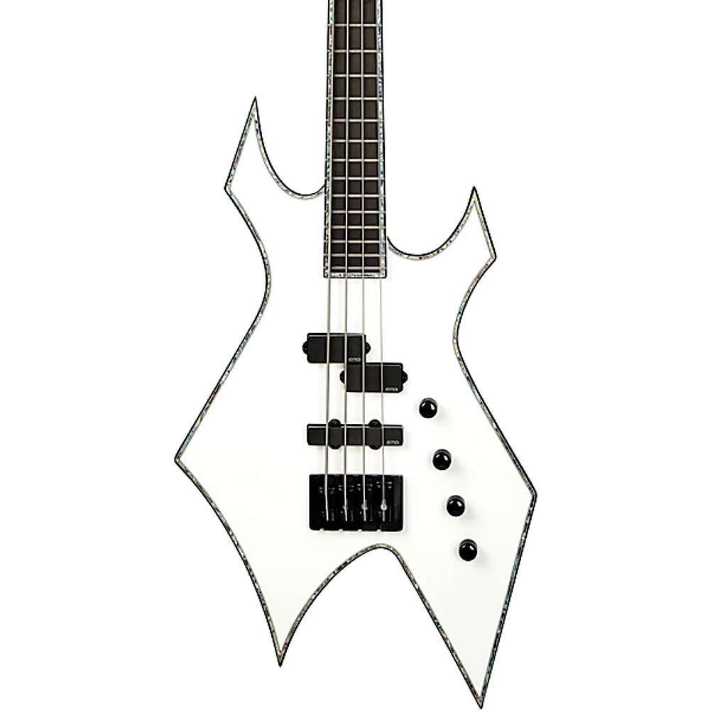 B.C. Rich Extreme Chris Kael Electric Bass Matte White