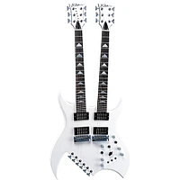 B.C. Rich Rich "B"  Legacy Doubleneck Electric Guitar White