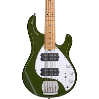 Sterling by Music Man StingRay Ray5HH Maple Fingerboard 5-String Electric Bass Guitar Olive