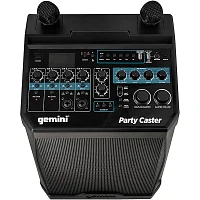 Open Box Gemini Party Caster Karaoke System With Dual Handheld Wireless Microphones Level 1