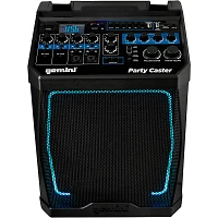 Open Box Gemini Party Caster Karaoke System With Dual Handheld Wireless Microphones Level 1