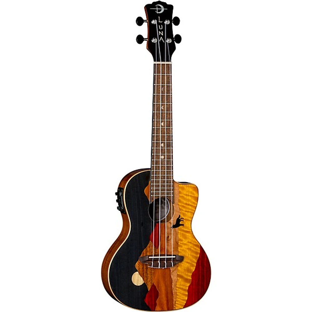 Luna Vista Wolf Tropical Wood Concert Acoustic-Electric Ukulele Gloss Natural