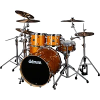 ddrum Dominion Birch -Piece Shell Pack With Ash Veneer Gloss Natural