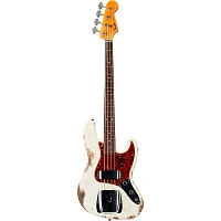 Fender Custom Shop 60 Jazz Bass Heavy Relic Aged Olympic White