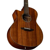 Luna High Tide Koa Left-Handed Grand Concert Acoustic/Electric Guitar Satin Natural