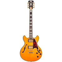 D'Angelico Excel Series Mini DC Semi-Hollow Electric Guitar Spruce top USA Seymour Duncan Humbuckers Stop-bar Tailpiece Vintage Natural