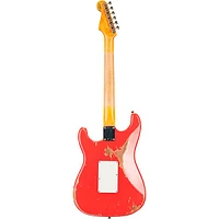 Fender Custom Shop 60 Stratocaster HSS Floyd Rose Heavy Relic Rosewood Fingerboard Electric Guitar Fiesta Red