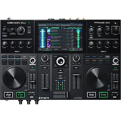 Denon DJ Prime GO Rechargeable 2-Channel Standalone DJ Controller