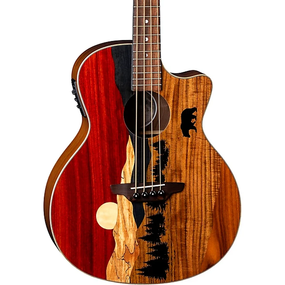 Luna Vista Bear Tropical Wood Acoustic-Electric Bass Gloss Natural