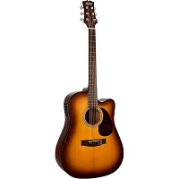 Mitchell T311CE Solid Spruce Top Dreadnought Mahogany Acoustic-Electric Guitar Edge Burst