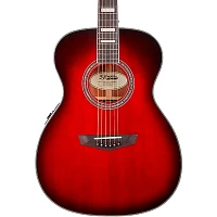 D'Angelico Premier Series Tammany Orchestra Acoustic-Electric Guitar Trans Black Cherry Burst