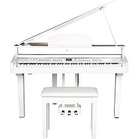 Open Box Williams Symphony Grand II Digital Micro Grand Piano With Bench Level 1 White 88 Key