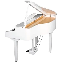 Open Box Williams Symphony Grand II Digital Micro Grand Piano With Bench Level 1 White 88 Key