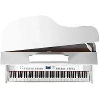 Open Box Williams Symphony Grand II Digital Micro Grand Piano With Bench Level 1 White 88 Key