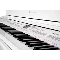 Open Box Williams Symphony Grand II Digital Micro Grand Piano With Bench Level 1 White 88 Key