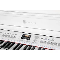 Open Box Williams Symphony Grand II Digital Micro Grand Piano With Bench Level 1 White 88 Key