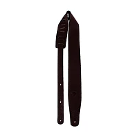 Perri's 2.5" Saddle Leather Guitar Strap Black 2.5 in.