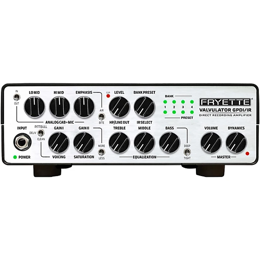 Fryette Valvulator GP/DI IR 1W Tube Direct Recording Tube Amplifier Head White