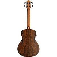 Lanikai Figured Bocote Bass Ukulele Electric with Fishman Classica II Pickup and Tuner Natural