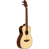 Lanikai Solid Spruce Top Acoustic-Electric Bass Ukulele Natural