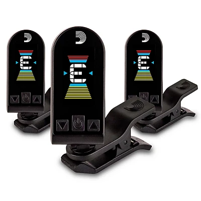 D'Addario Equinox Headstock Tuner 3-Pack Black