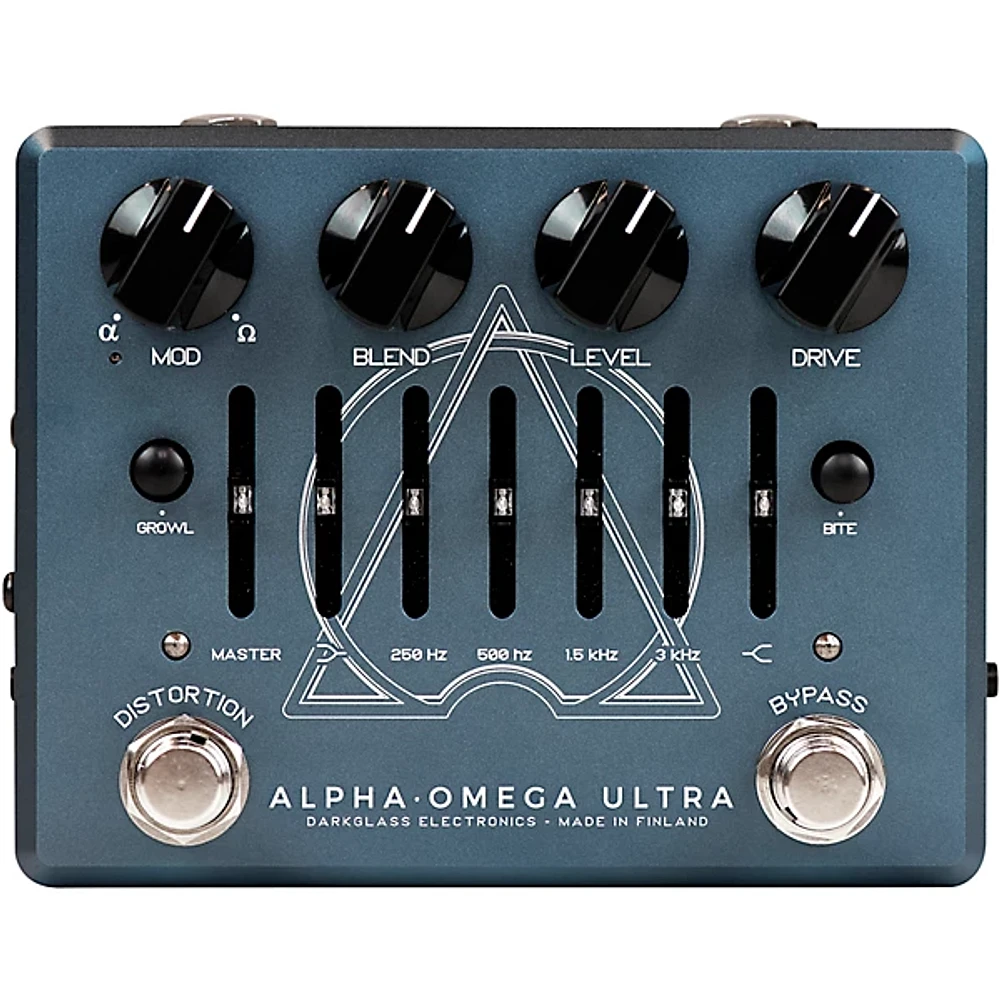 Darkglass Alpha Omega Ultra V2 Bass Preamp Pedal Blue