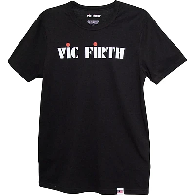 Vic Firth Black Logo T-Shirt Medium Black