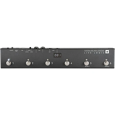 Open Box Blackstar Live Logic 6 Button MIDI Footcontroller Level 1 Black
