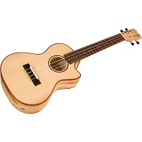 Cordoba 24T-CE Spruce Spalted Maple Cutaway Tenor Acoustic-Electric Ukulele Natural