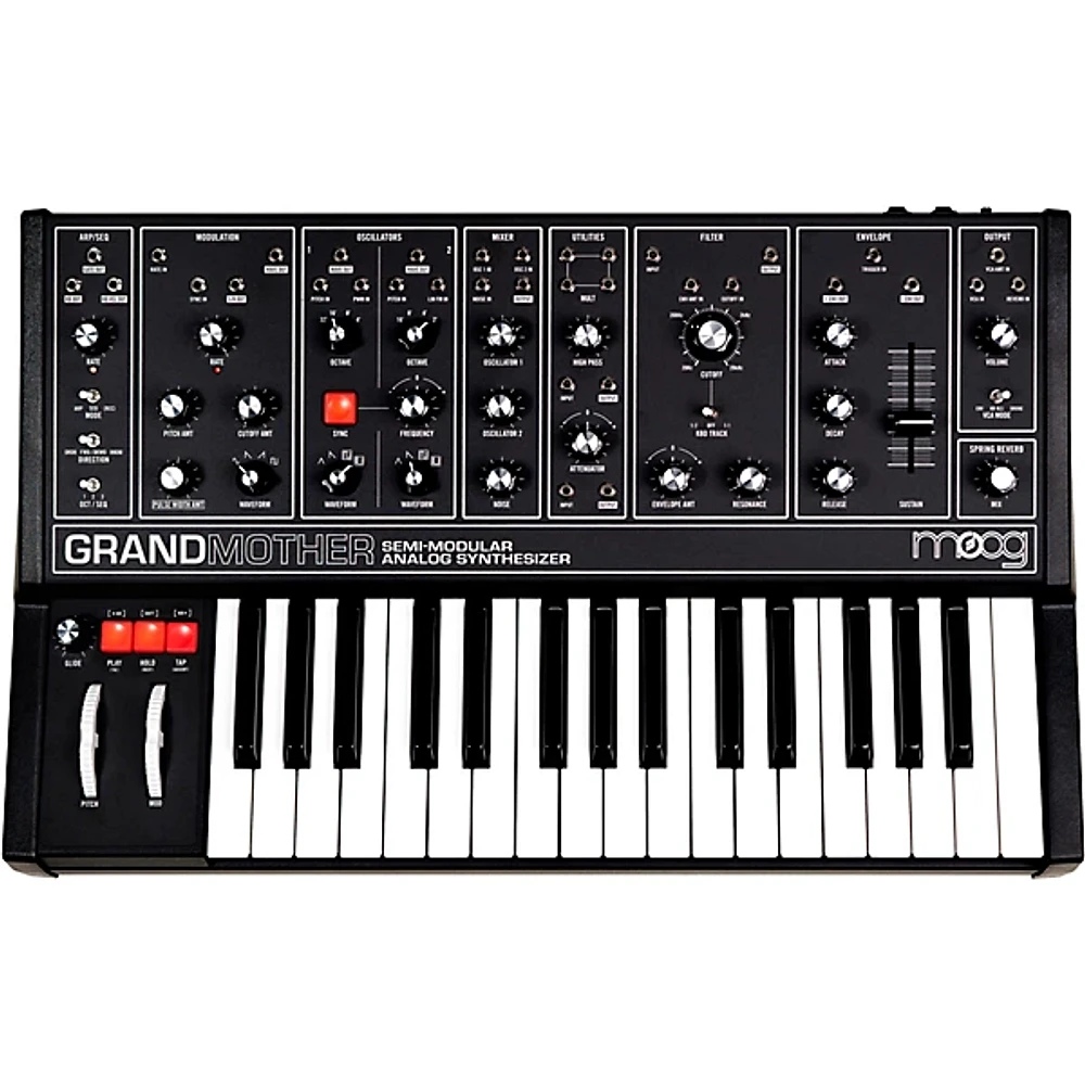 Moog Grandmother Dark Semi-Modular Analog Synthesizer