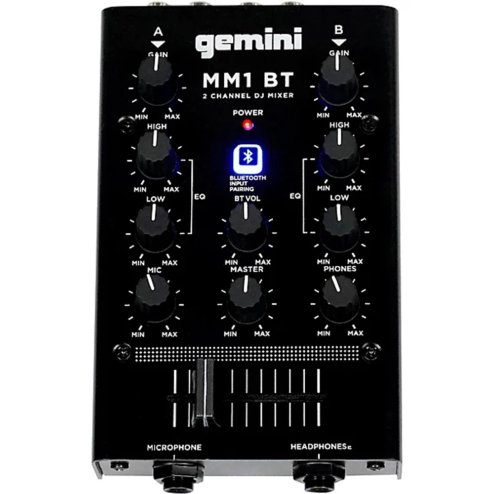 Gemini Gemini MM1BT 2 Channel Mixer with Bluetooth Input