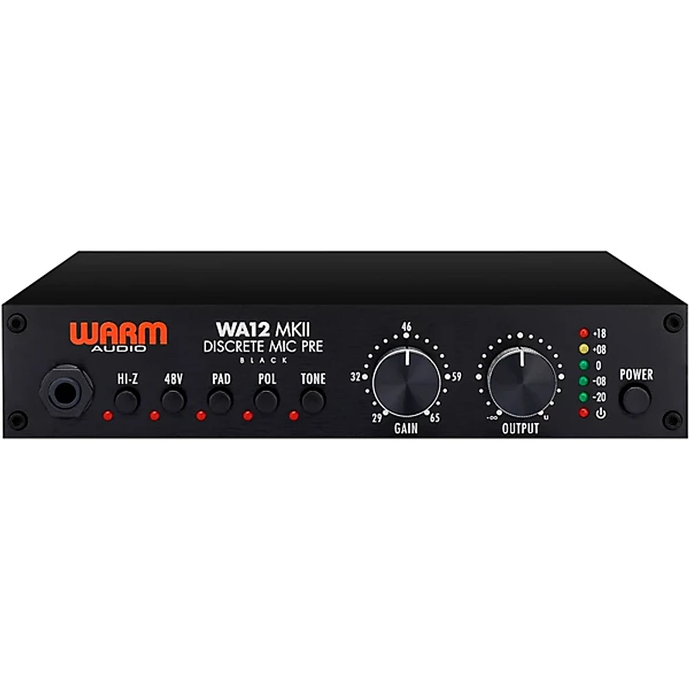 Open Box Warm Audio WA12 MKII Mic Pre Black Level 1