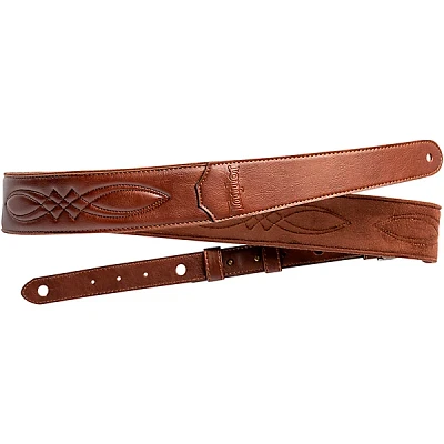 Taylor Vegan 2" Leather Guitar Strap Brown 2 in.