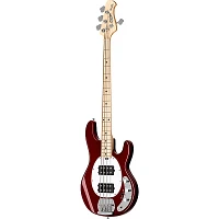 Sterling by Music Man StingRay Ray4HH Maple Fingerboard Electric Bass Candy Apple Red