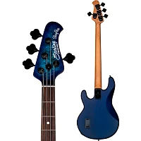 Open Box Sterling by Music Man StingRay Ray34 Burl Top Rosewood Fingerboard Electric Bass Level 1 Neptune Blue Satin