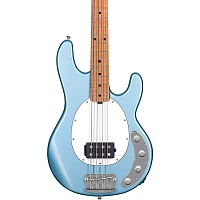 Sterling by Music Man StingRay Ray34 Maple Fingerboard Electric Bass Firemist Silver