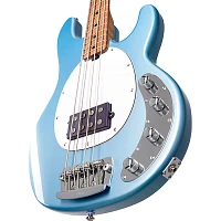 Sterling by Music Man StingRay Ray34 Maple Fingerboard Electric Bass Firemist Silver