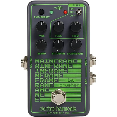 Electro-Harmonix Mainframe Bit Crusher Effects Pedal Gray