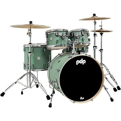 PDP by DW Concept Maple 5-Piece Shell Pack with Chrome Hardware Satin Seafoam