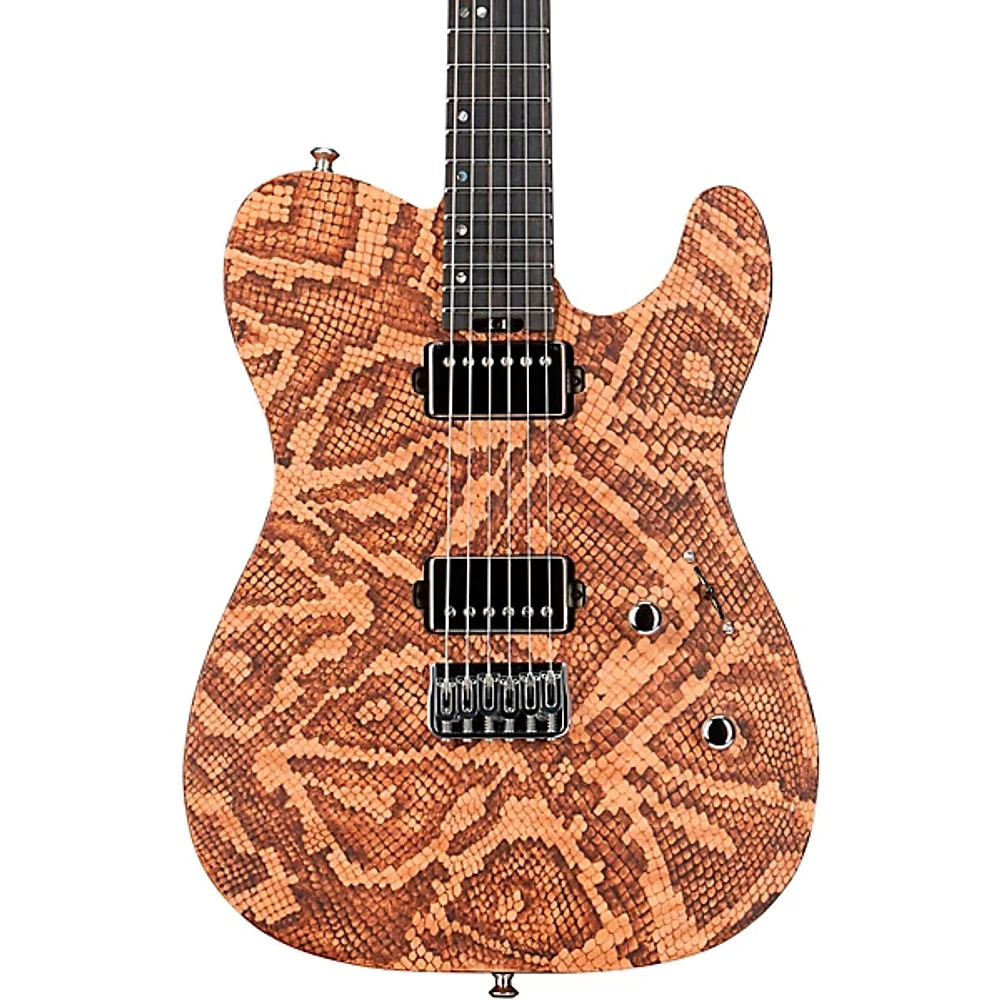 ESP USA TE-II Hardtail Snake Skin Electric Guitar Satin Natural