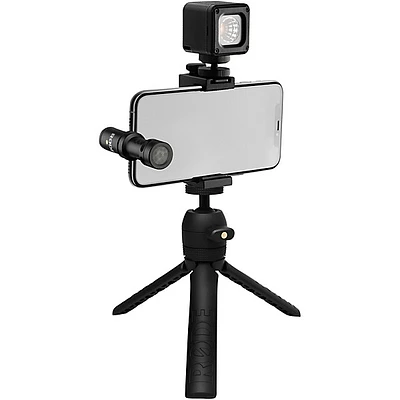 Open Box RODE Vlogger Kit for iOS Devices - Includes Tripod, MicroLED Light, VideoMic ME-L and Accessories Level 1
