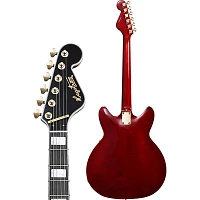 Open Box Hagstrom '67 Viking II Hollowbody Electric Guitar Level 2 Transparent Wild Cherry 197881062194