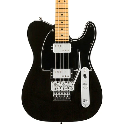 Fender American Ultra Luxe Telecaster HH Floyd Rose Maple Fingerboard Electric Guitar Mystic Black