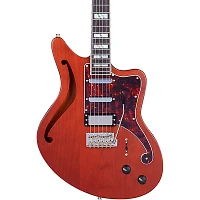 D'Angelico Deluxe Series Bedford SH Electric Guitar with USA Seymour Duncan Pickups and Wilkinson Tremolo Matte Walnut