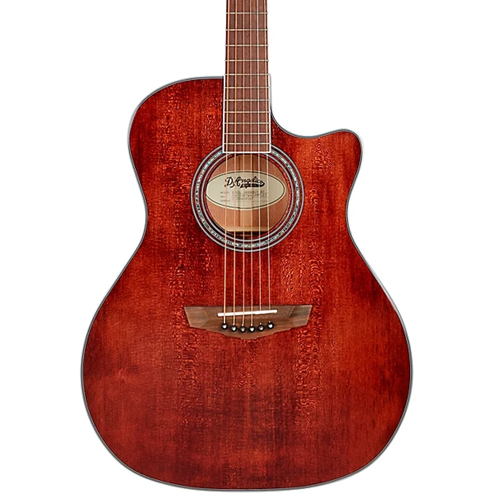 D'Angelico Excel Series Gramercy XT Grand Auditorium Acoustic-Electric Guitar Matte Walnut Stain