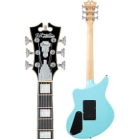 Open Box D'Angelico Premier Series Bedford SH Electric Guitar with Tremolo Level 2 Sky Blue 197881032326