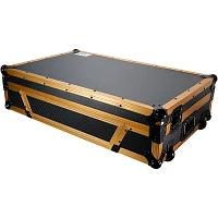 Open Box ProX XS-DDJ1000 Gold and Black Flight Case With Wheels for DDJ-1000, DDJ-100SRT,  DDJ-FLX6, DDJ-SX and MC7000 Level 1