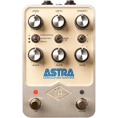 Open Box Universal Audio Astra Modulation Machine Effects Pedal Level 1 Cream